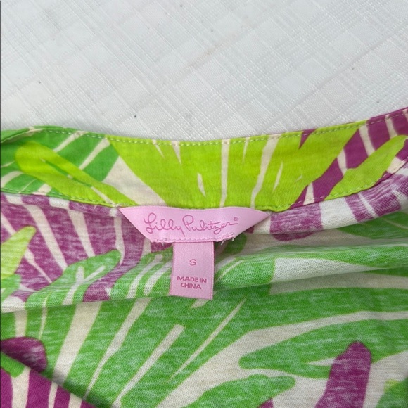 Vibrant Pink and Green Women's Dress - Picture 6 of 7